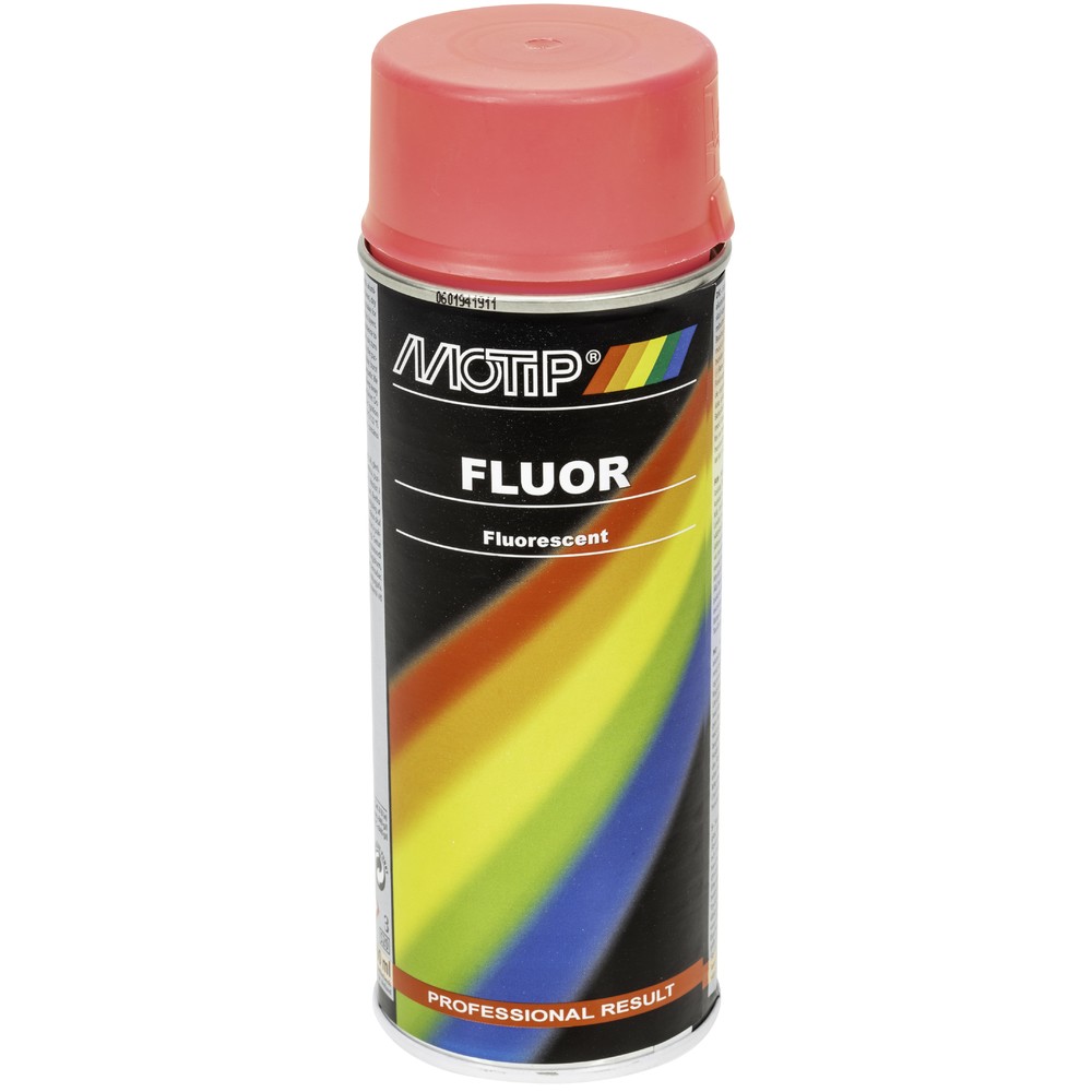 SPRAYFÄRG FLUORESCERANDE 400ML LJUSRÖD