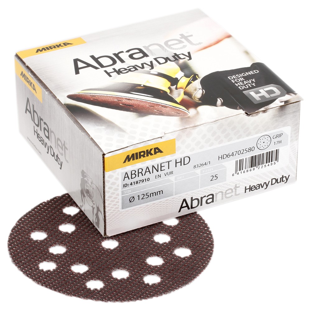 SLIPRONDELL 125MM 17H P60 ABRANET HD 25ST