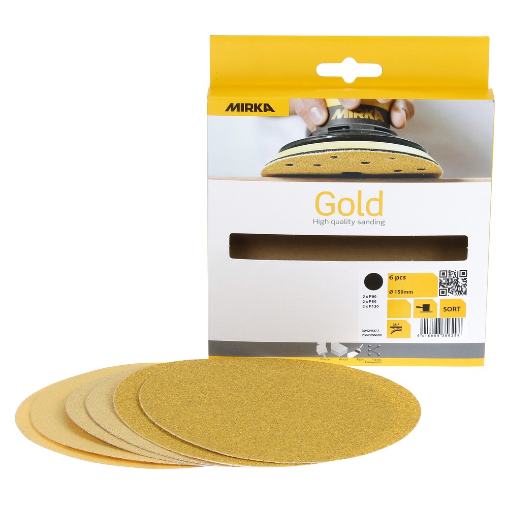 SLIPRONDELL 150MM SORT. GOLD 6ST
