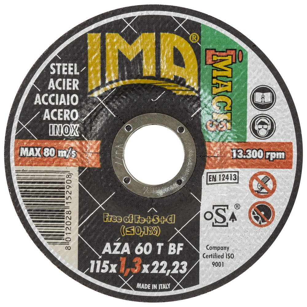 KAPSKIVA 115X1,3X22,2MM IMACH3 INOX