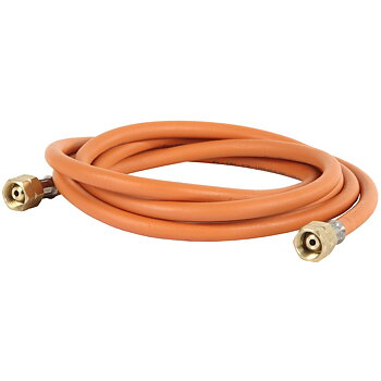 GASOLSLANG 2,4M 6,3MM MED 3/8" KOPPLINGAR