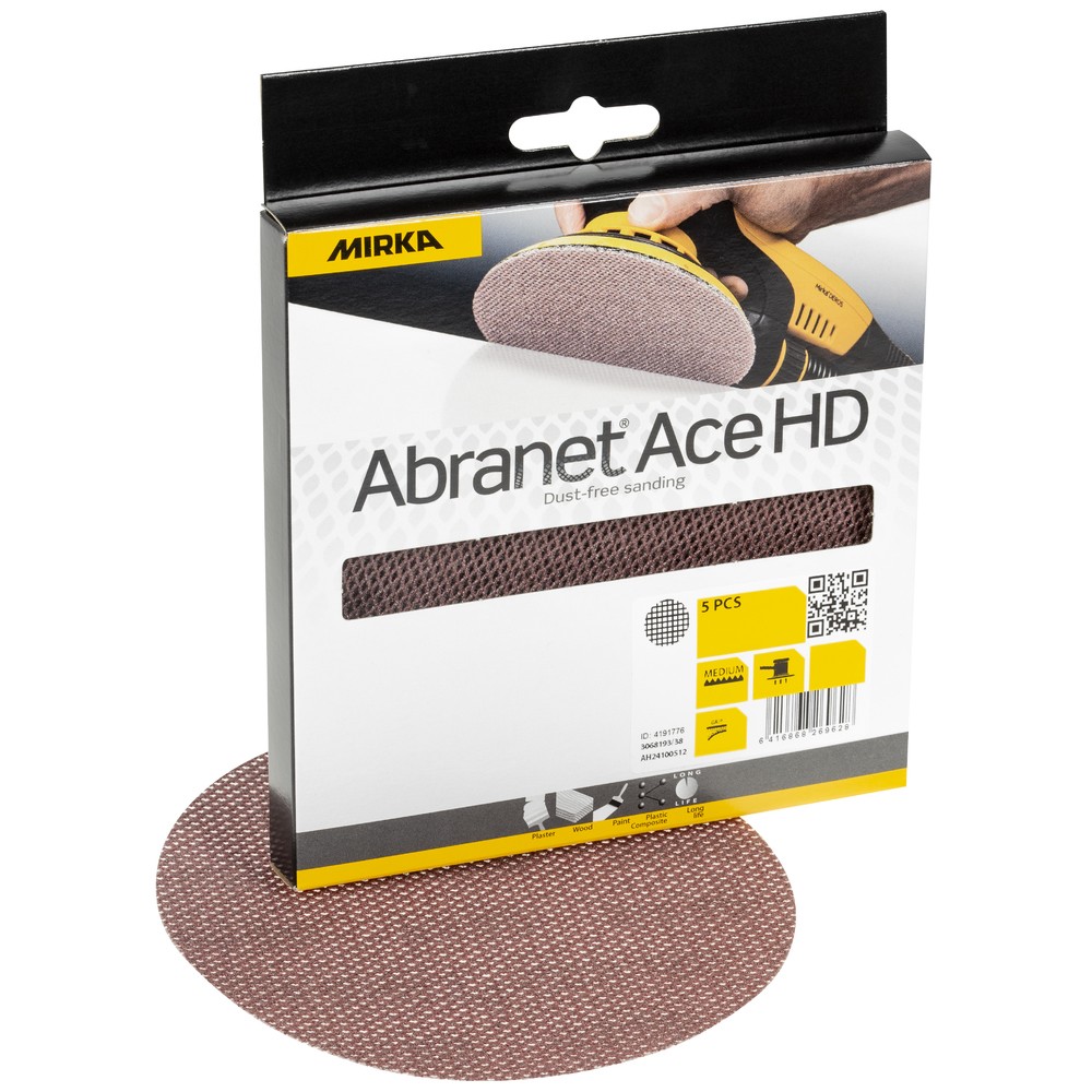 SLIPRONDELL 150MM P60 ABRANET ACE HD 5ST