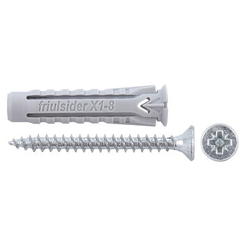 NYLONPLUGG 8X40MM X1 100ST +SKRUV (HINK)