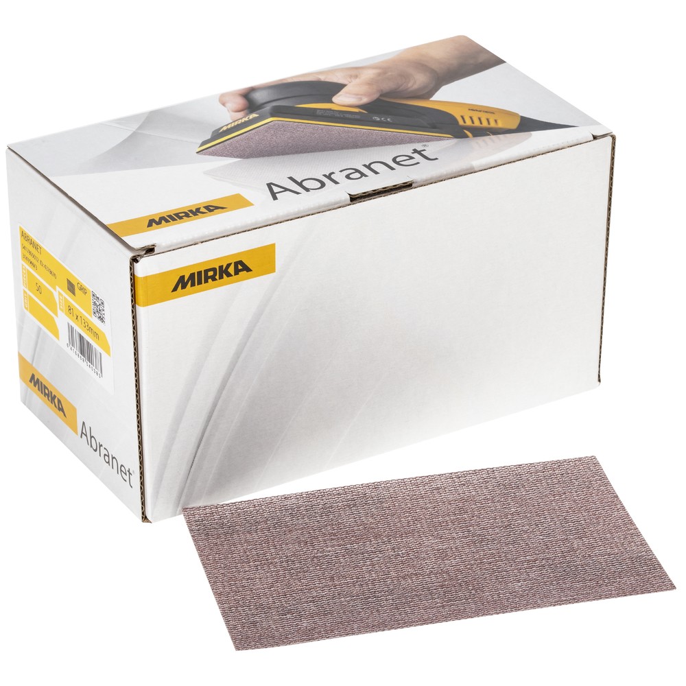 SLIPPAPPER 81X133MM P320 ABRANET 50ST