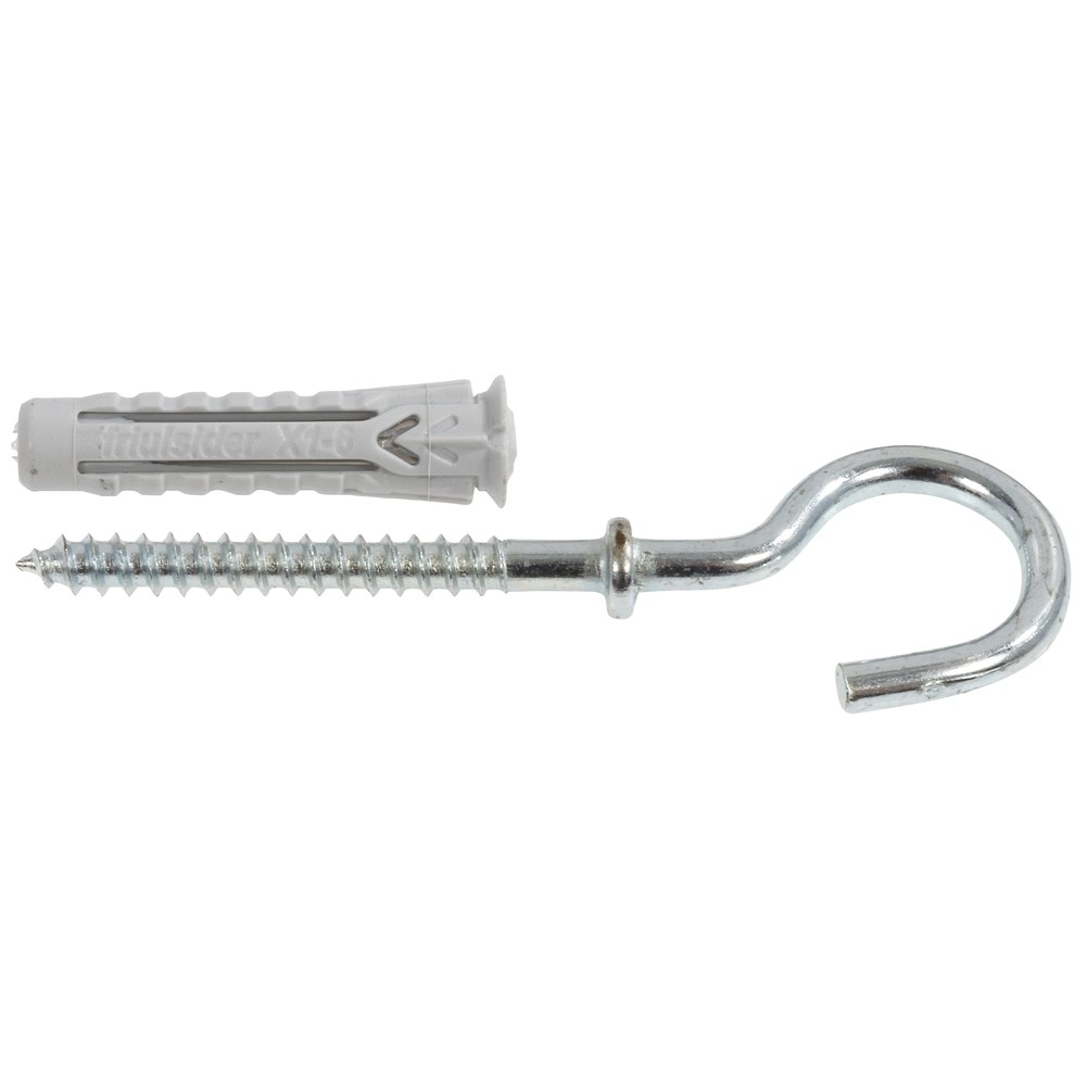 NYLONPLUGG 6X30MM X1 8ST ÖPPEN SKRUVÖGLA