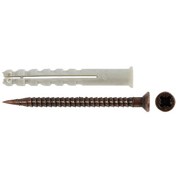 PLUGG 4X30MM 25ST BRUN
