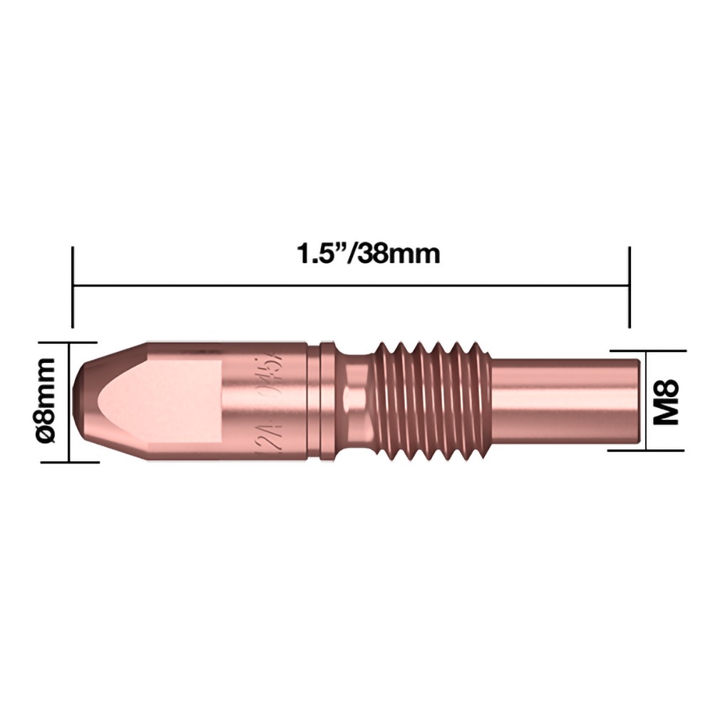KONTAKTRÖR M8 1,0MM/38MM CRZR 5ST PARWELD