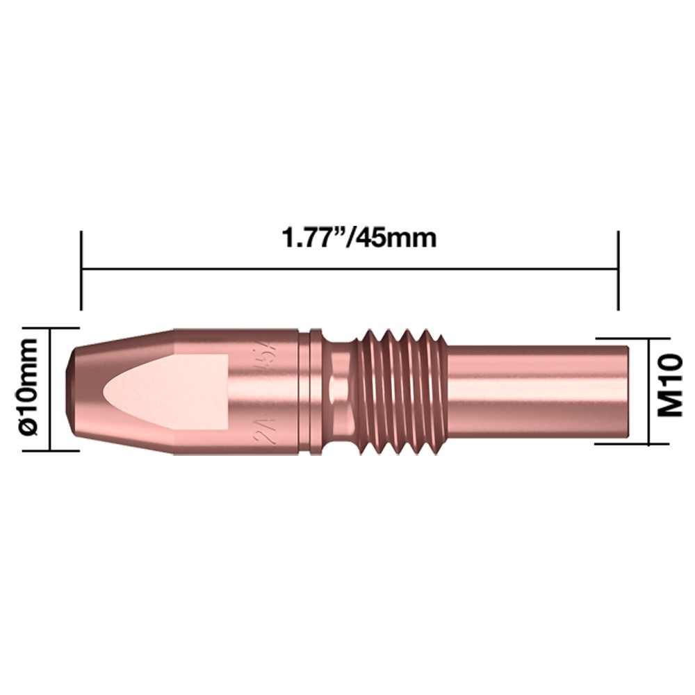 KONTAKTRÖR M10 1,2MM/45MM CRZR 5ST PARWELD