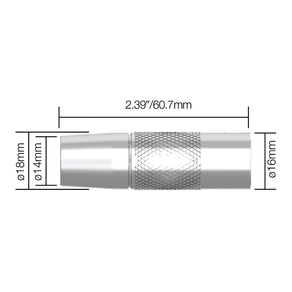 GASMUNSTYCKE 14MM 5ST KEMPPI
