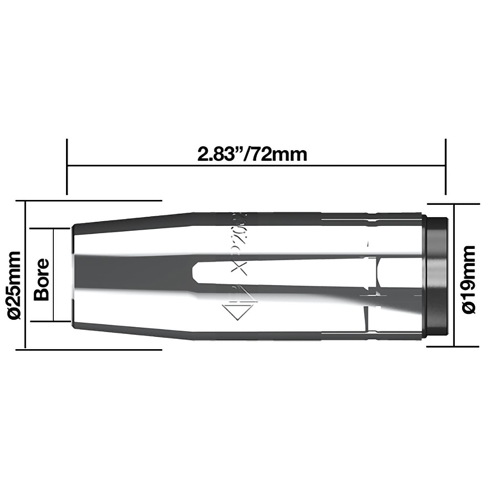GASMUNSTYCKE 16MM XP8 PARWELD