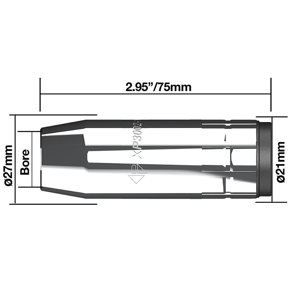 GASMUNSTYCKE 16MM 2ST XP8 PARWELD