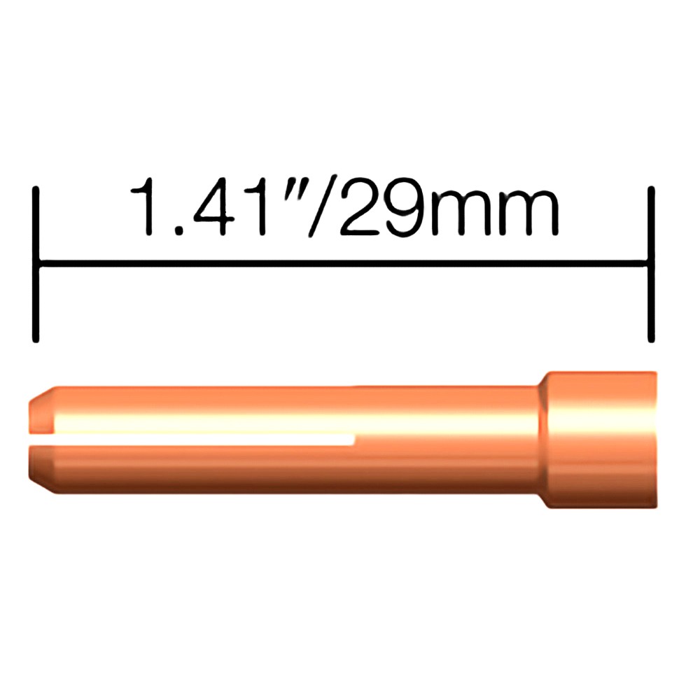 SPÄNNHYLSA KORT LYHYT 1/8" /3,2MM WP17 2ST PARWELD