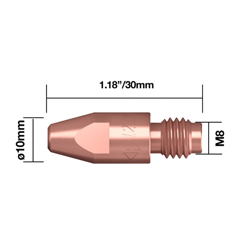 KONTAKTRÖR M8 0,8MM/30MM 10ST PARWELD