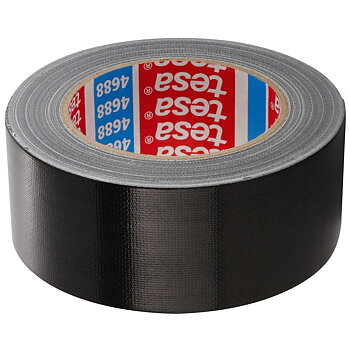TYGTEJP PE 4688 SVART 25M/50MM TESA