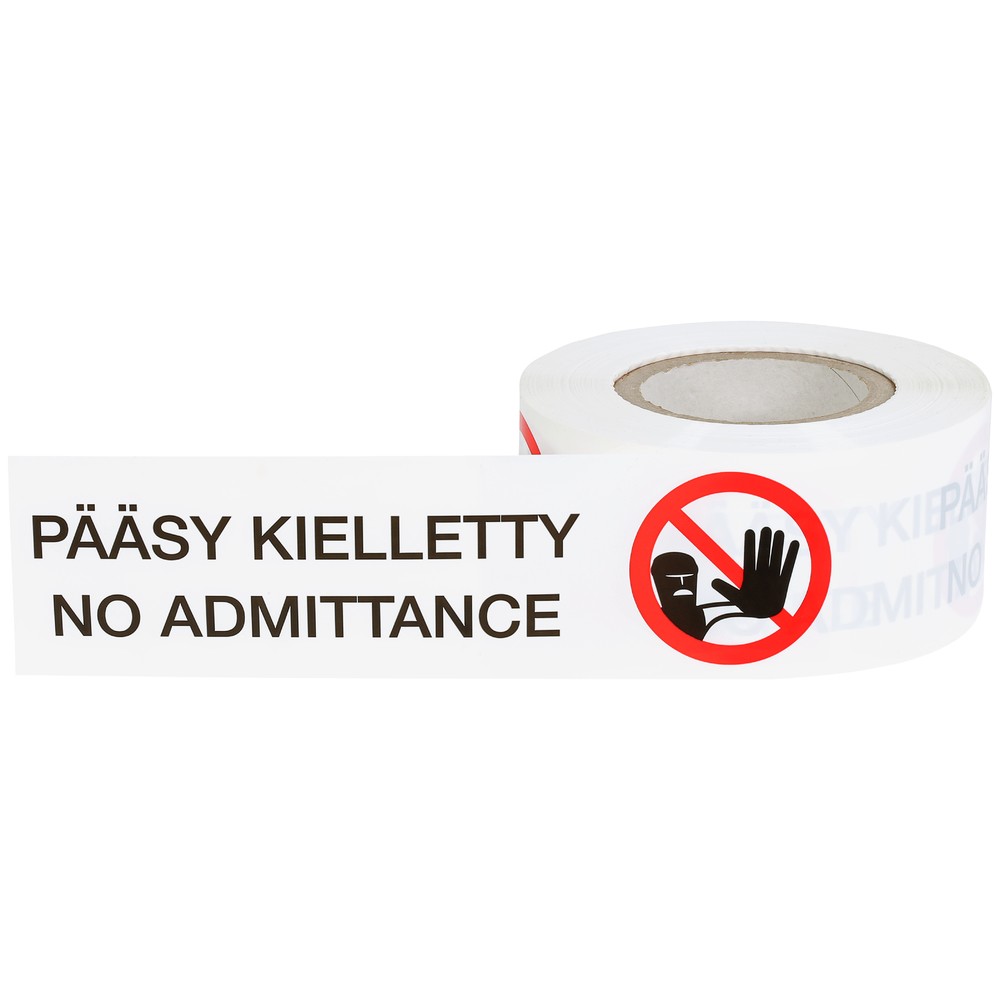 VARNINGSBAND "PÄÄSY KIELLETTY" 75MM X 150M