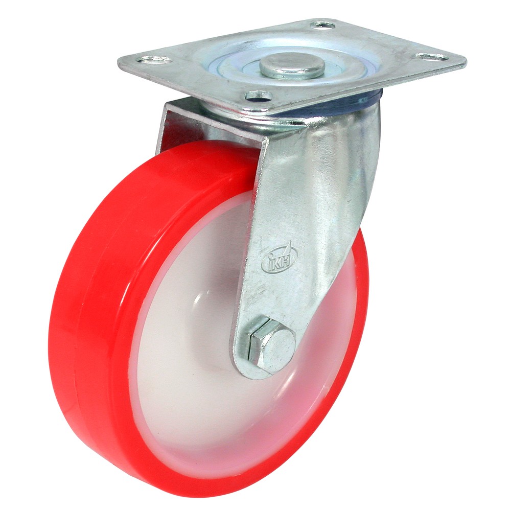 LÄNKHJUL SVÄNGBAR 125MM URETAN