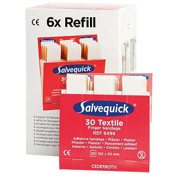 TEXTILPLÅSTER LÅNG 120X20MM 30 ST