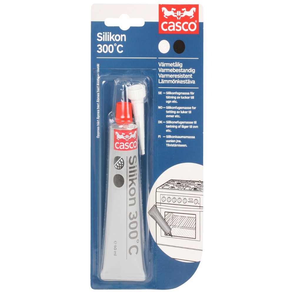 SILIKON +300 SVART 40ML