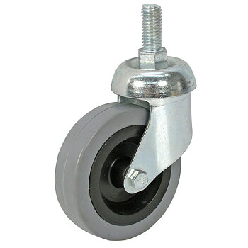 LÄNKHJUL SVÄNGBAR 80MM GRÅ