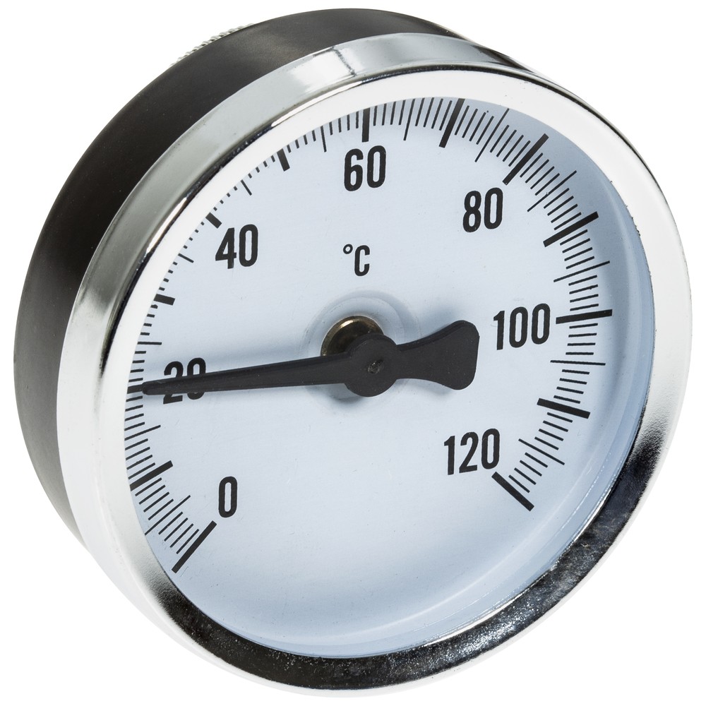 TEMPERATURMÄTARE YTA 63MM FJÄDERFÄSTE