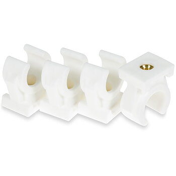 RÖRKLÄMMA VIT 22MM 4 ST