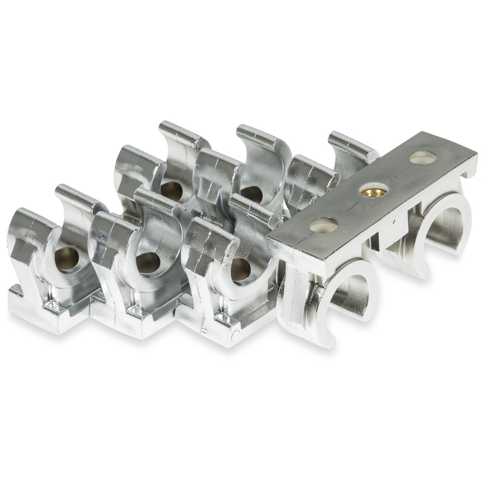 RÖRKLÄMMA KROMAT 2-DELAR 15MM 4 ST