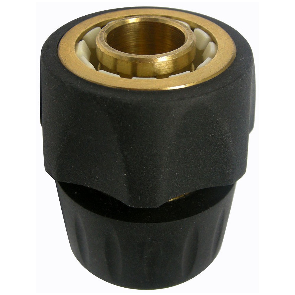 SNABBKOPPLING 3/4" MÄSSING MED VATTENSTOP