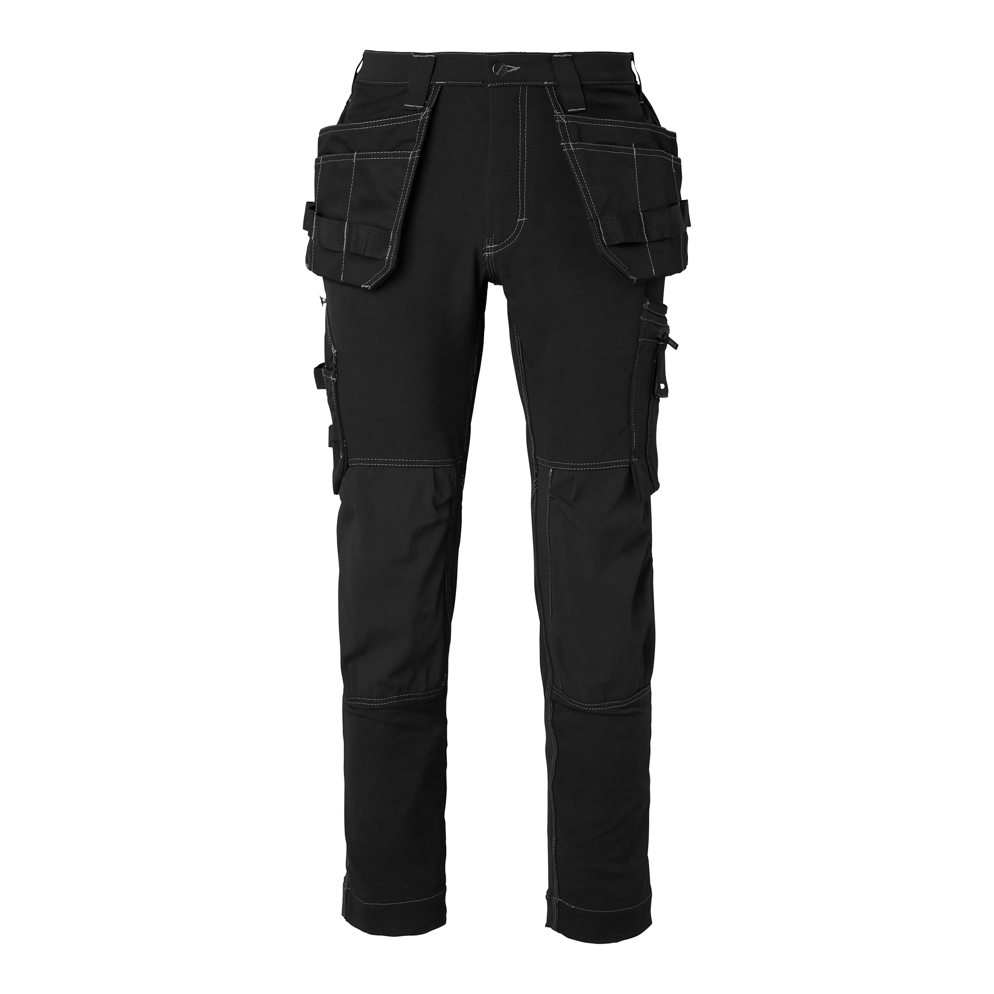306 Hantverksbyxor svarta stretch Top Swede