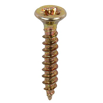 SKRUV FÖRSANKT 2,5X16MM 24ST GULDPASSIVER