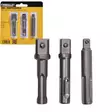 SDS+ adaptersats 1/4 3/8 1/2" - 6