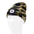 Mössa med LED-lampa 1W camo usb- laddningsbar - 2