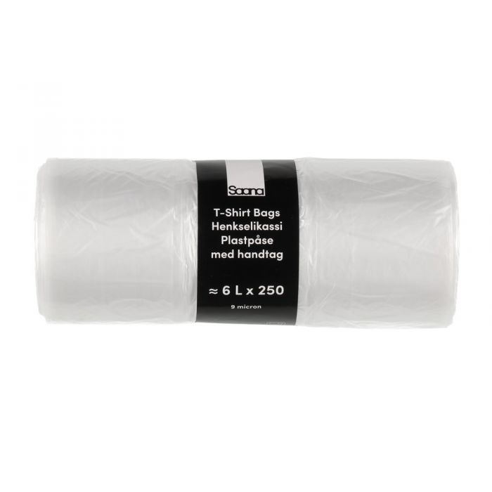 PLASTPÅSE RULLE 6L 250 ST