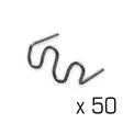 Extra stift plastreparation 50st - 2