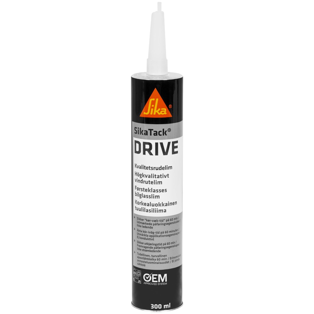 VINDRUTELIM 300ML SIKATACK DRIVE 60 SVART