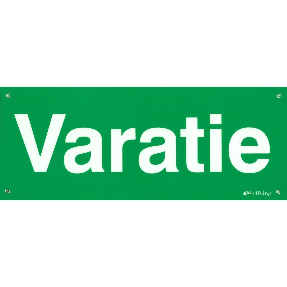NÖDSKYLT VARATIE 250X100MM