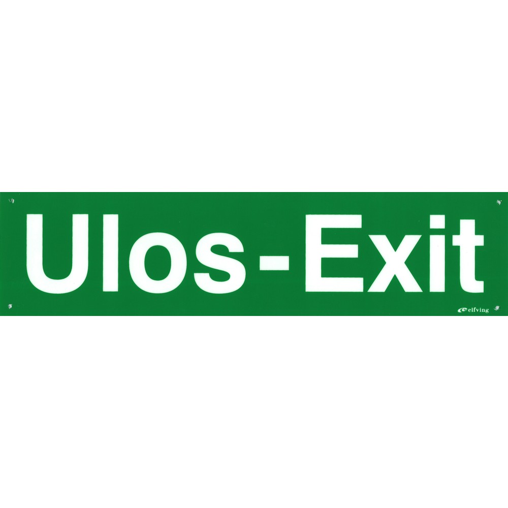 NÖDSKYLT ULOS-EXIT 400X100MM