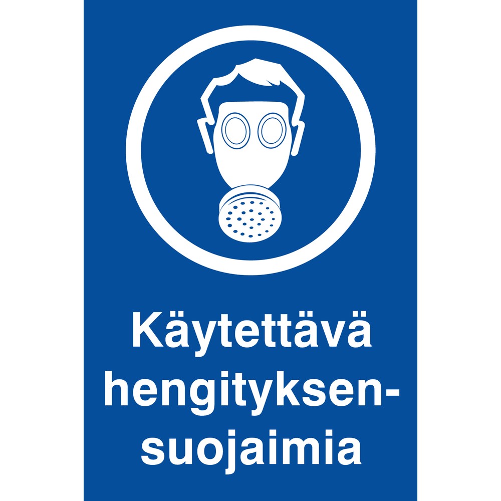 SKYLT KÄYTETTÄVÄ HENGITYKSENSUOJAIMIA 200x300
