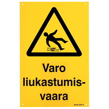 SKYLT VARO LIUKASTUMISVAARA 200x300