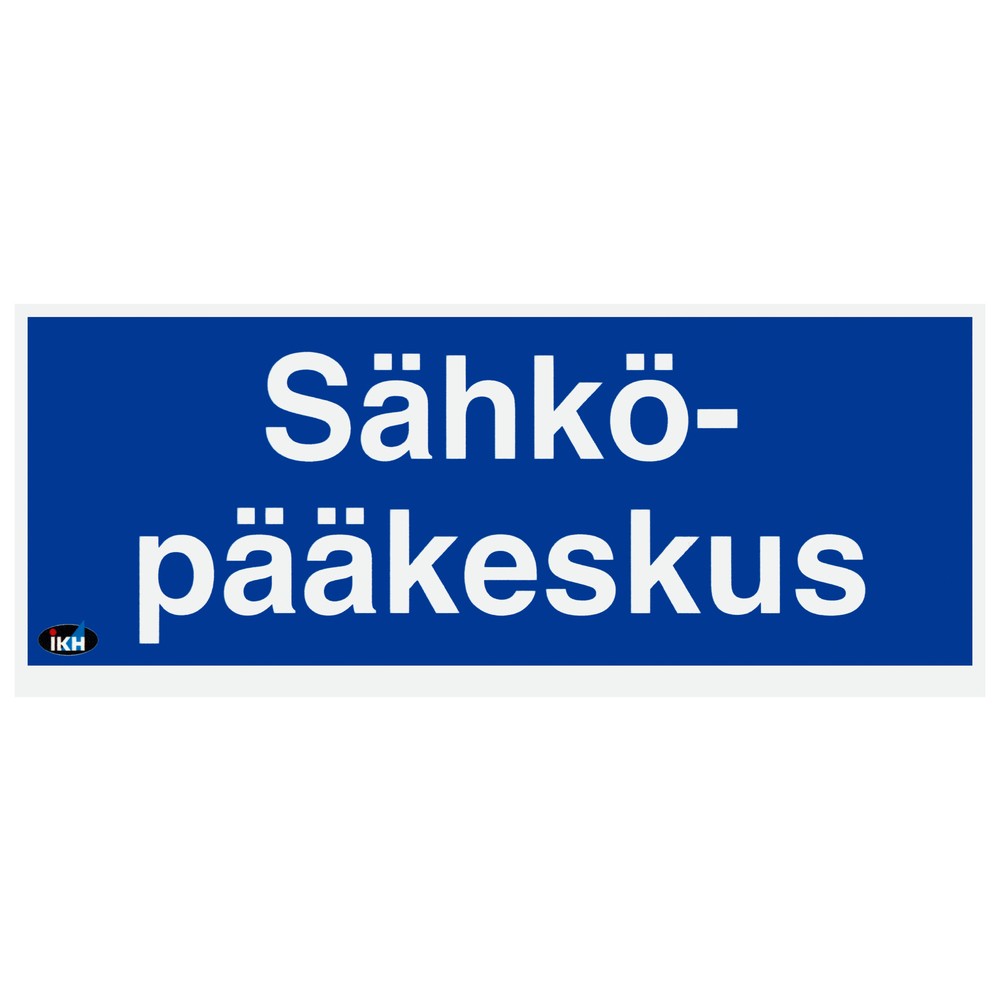 SKYLT SÄHKÖPÄÄKESKUS 200X80