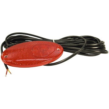 POSITIONSLJUS LED RÖD 12V 5,0M OVAL
