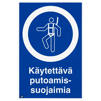 SKYLT KÄYTETTÄVÄ PUTOAMISSUOJAIMIA 200X300