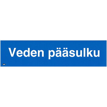 SKYLT VEDEN PÄÄSULKU 200X50 STICKER