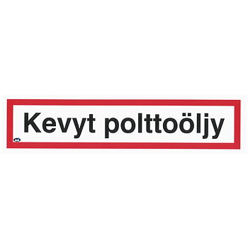 DEKAL KEVYT POLTTOÖLJY 200X50