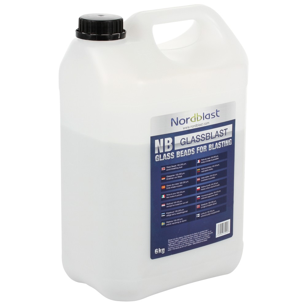 BLÄSTERMEDEL GLASKULOR 0,15-0,25MM 6KG