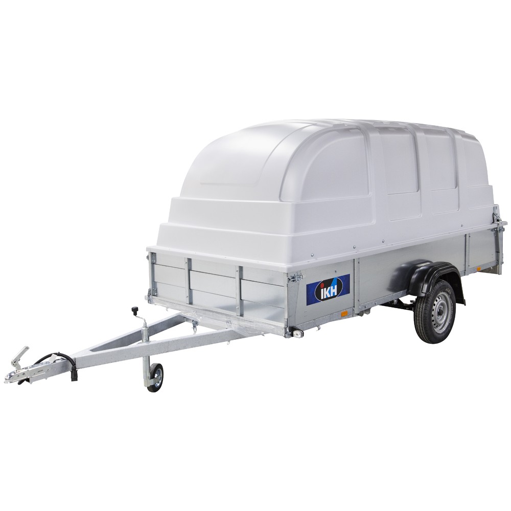 SLÄPVAGN 350X150X39 825KG 1-AXEL MED KÅPA 108CM