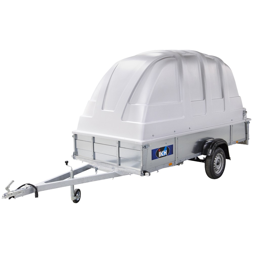 SLÄPVAGN 350X150X39 825KG 1-AXEL MED KÅPA 125CM