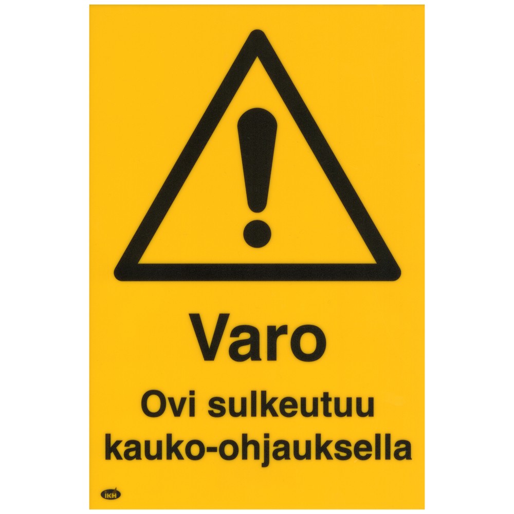 SKYLT VARO.OVI SULKEUTUU KAUKO-OHJAUKSELLA 200X300