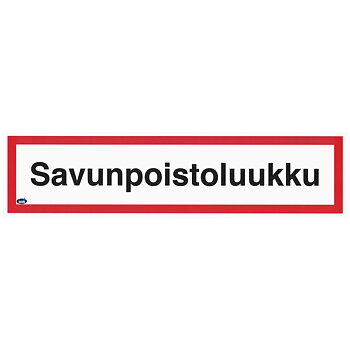 DEKAL SAVUNPOISTOLUUKKU 400X100