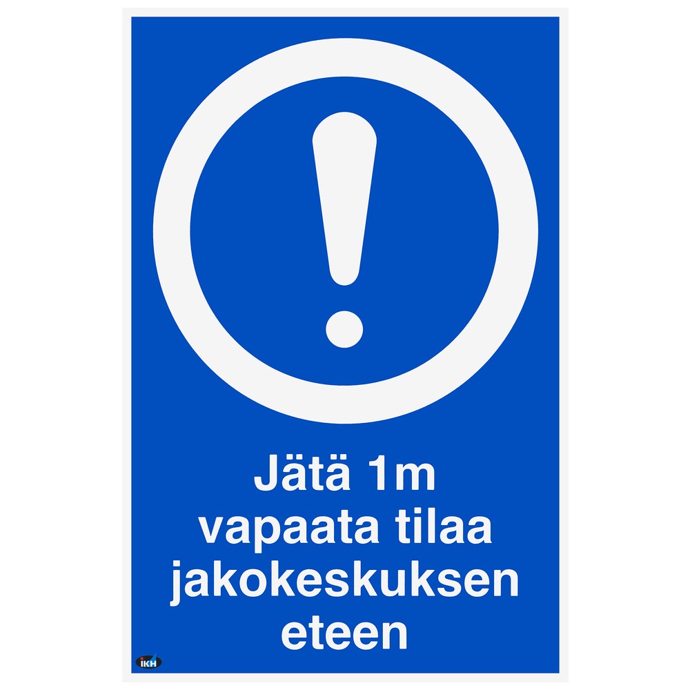 SKYLT JÄTÄ 1M VAPAATA TILAA JAKOKESK. 200X300 PLAS