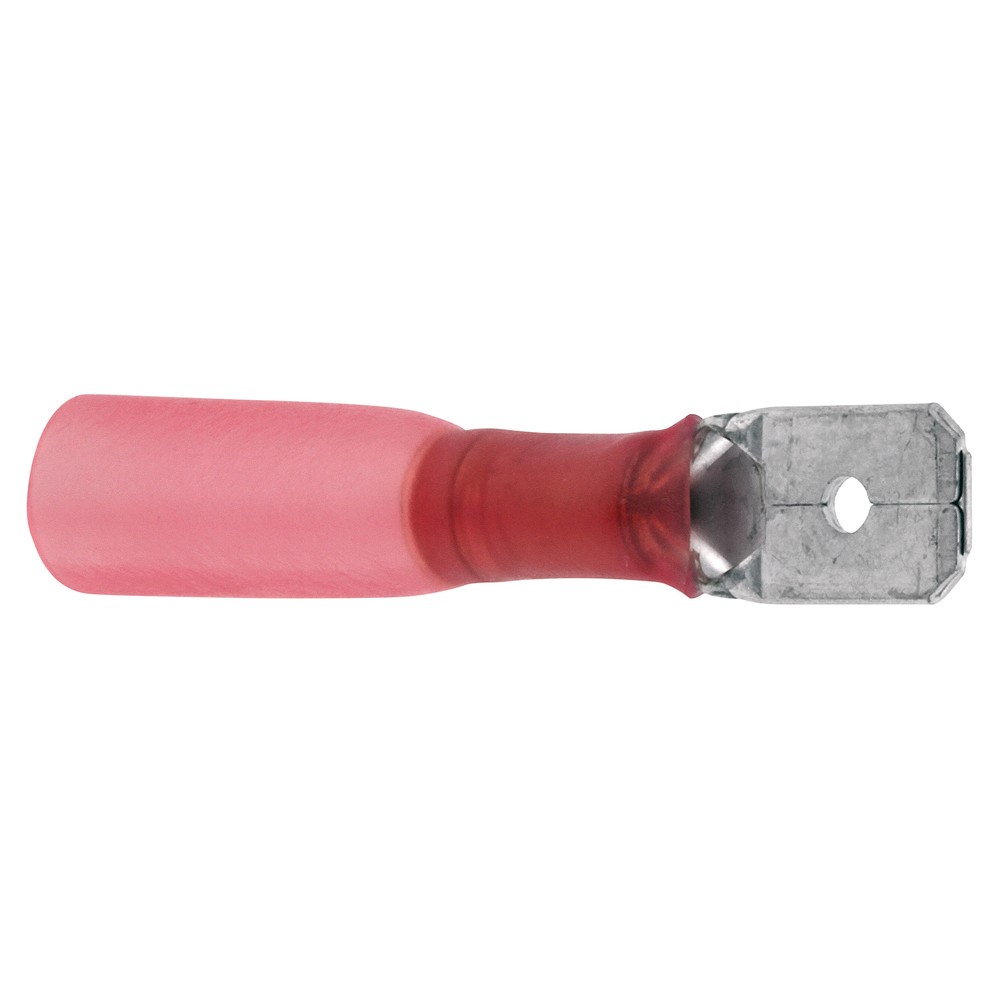 VATTENTÄTA FLASTSTIFT RÖD 10ST 6,35MM HANE